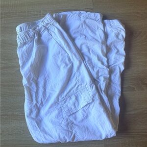 Vanilla Star White Cargo Pants with Drawstring Waist